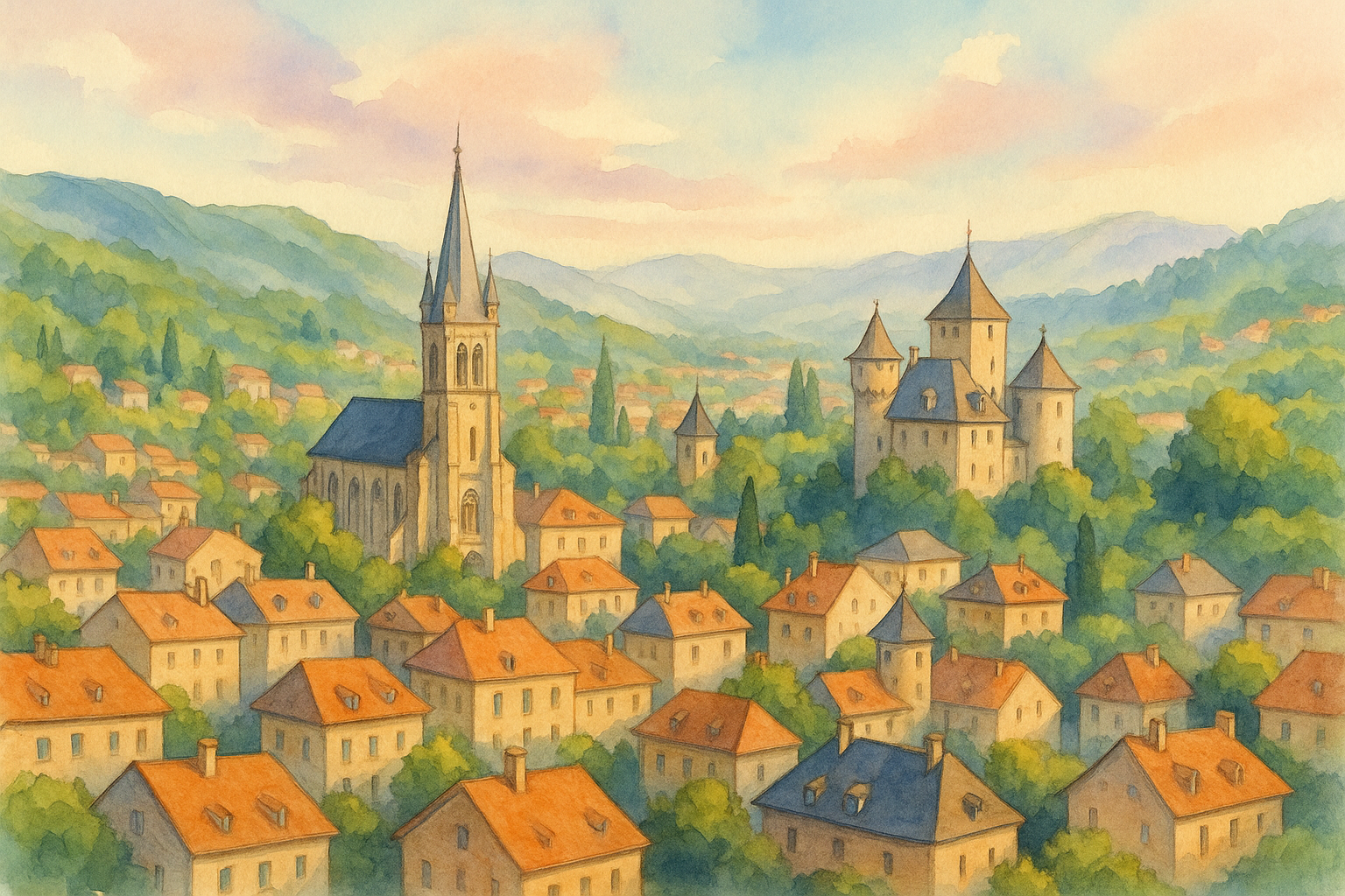Paysage urbain de Chambéry – marché immobilier