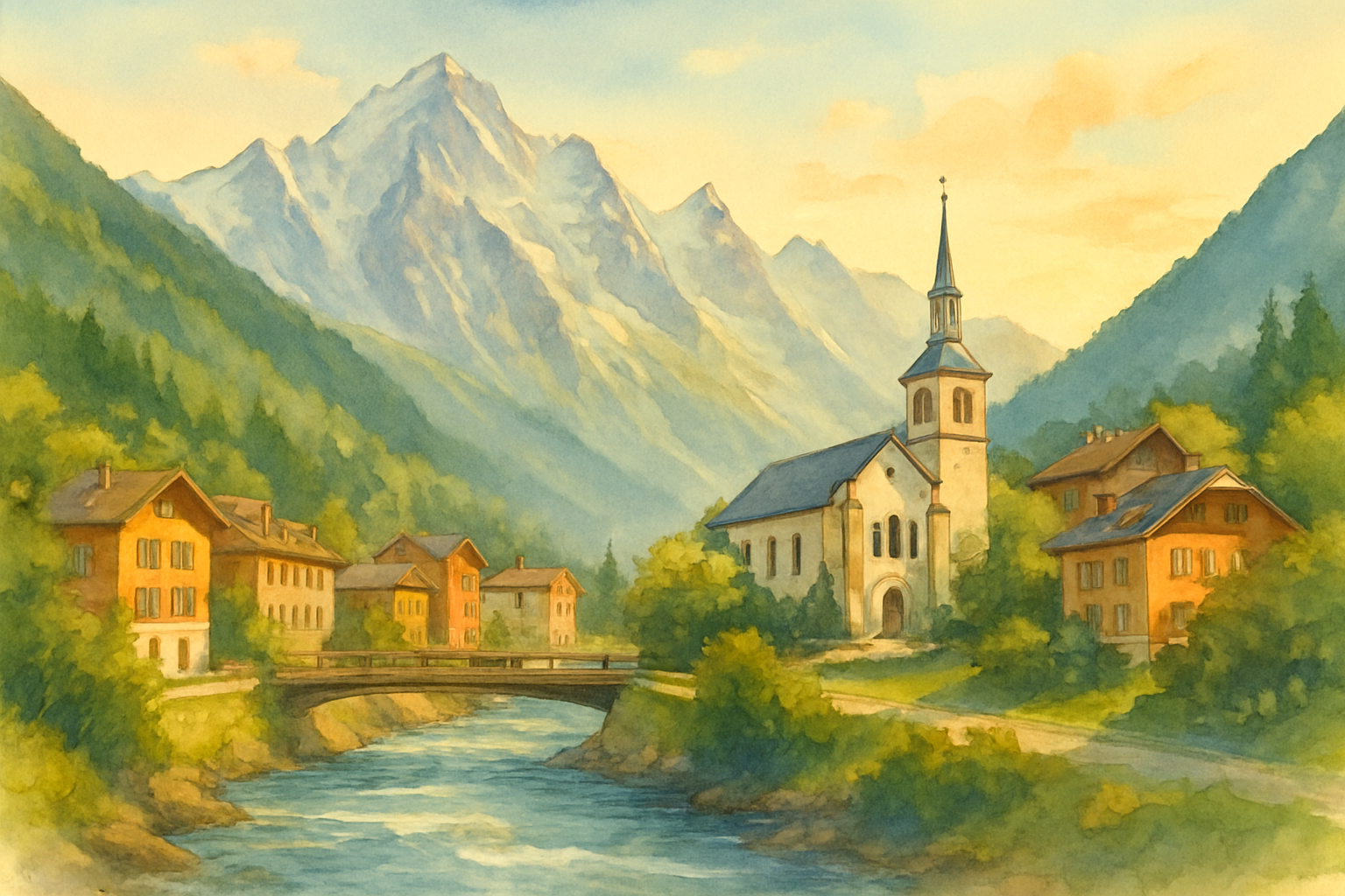 Paysage urbain de Chamonix – marché immobilier