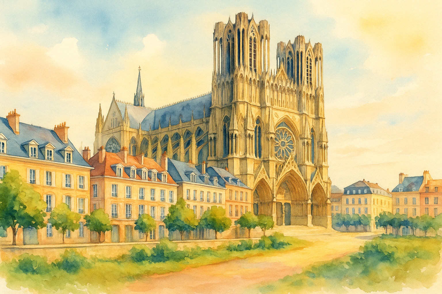 Paysage urbain de Reims – marché immobilier